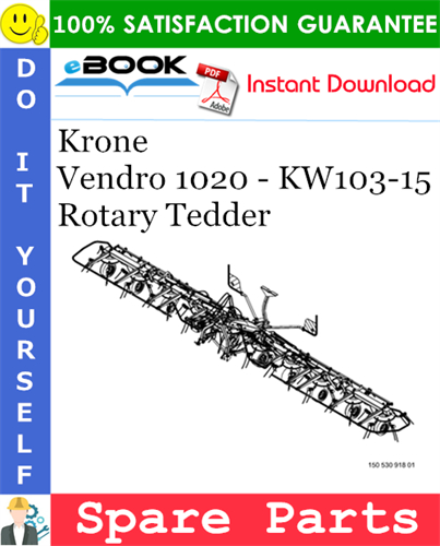 Krone Vendro 1020 - KW103-15 Rotary Tedder Spare Parts Catalog