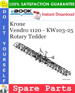 Krone Vendro 1120 - KW103-25 Rotary Tedder Spare Parts Catalog