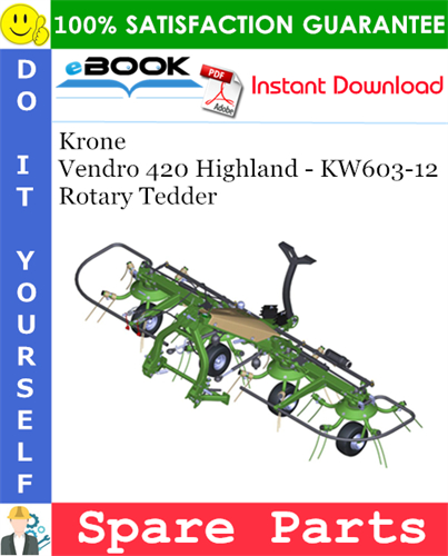 Krone Vendro 420 Highland - KW603-12 Rotary Tedder Spare Parts Catalog