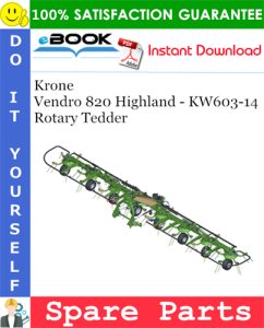 Krone Vendro 820 Highland - KW603-14 Rotary Tedder Spare Parts Catalog
