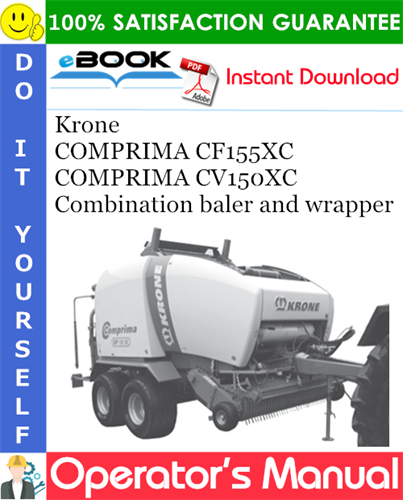 Krone COMPRIMA CF155XC, COMPRIMA CV150XC Combination baler and wrapper