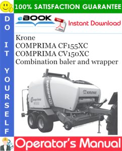 Krone COMPRIMA CF155XC, COMPRIMA CV150XC Combination baler and wrapper