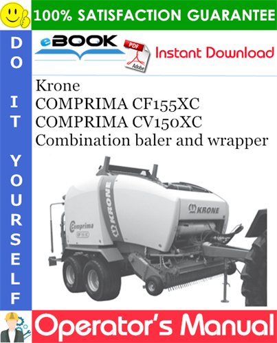 Krone COMPRIMA CF155XC, COMPRIMA CV150XC Combination baler and wrapper