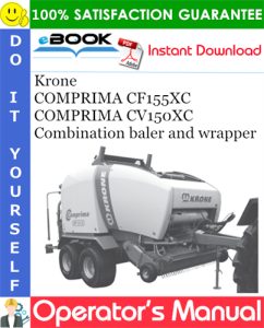 Krone COMPRIMA CF155XC, COMPRIMA CV150XC Combination baler and wrapper