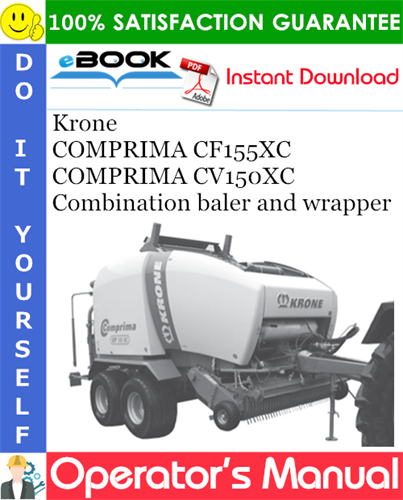 Krone COMPRIMA CF155XC, COMPRIMA CV150XC Combination baler and wrapper