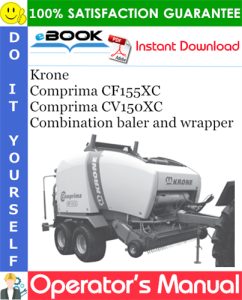 Krone Comprima CF155XC, Comprima CV150XC Combination baler and wrapper