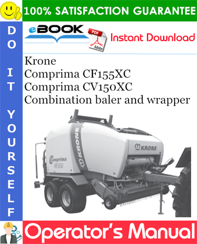 Krone Comprima CF155XC, Comprima CV150XC Combination baler and wrapper