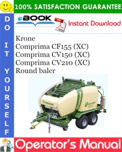 Krone Comprima CF155 (XC), Comprima CV150 (XC), Comprima CV210 (XC) Round baler