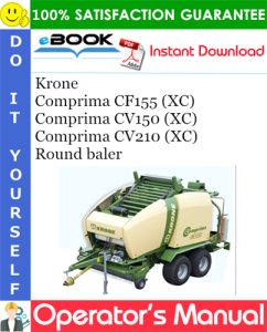 Krone Comprima CF155 (XC), Comprima CV150 (XC), Comprima CV210 (XC) Round baler