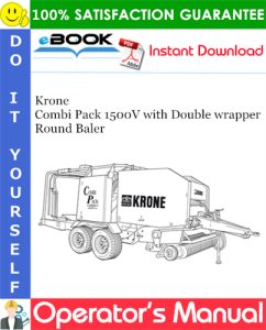 Krone Combi Pack 1500V with Double wrapper Round Baler