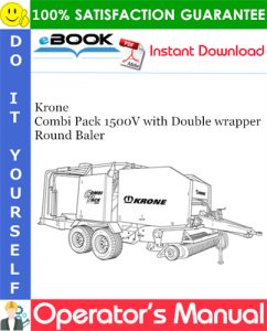 Krone Combi Pack 1500V with Double wrapper Round Baler