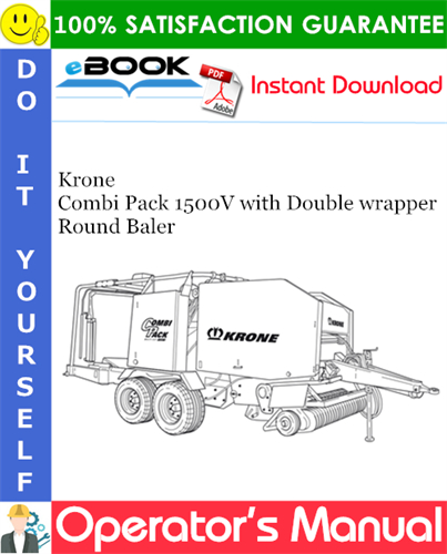 Krone Combi Pack 1500V with Double wrapper Round Baler
