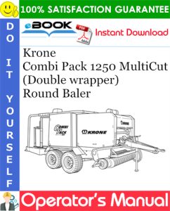 Krone Combi Pack 1250 MultiCut (Double wrapper) Round Baler
