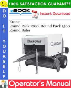 Krone Round Pack 1260, Round Pack 1560 Round Baler