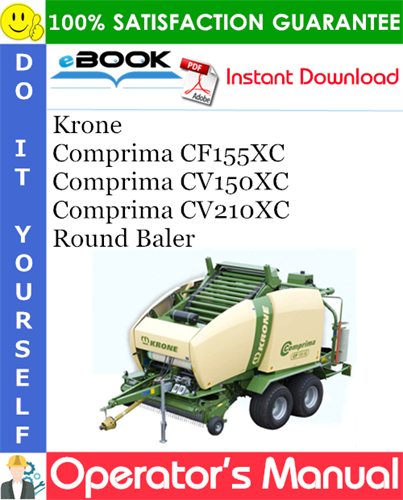 Krone Comprima CF155XC, Comprima CV150XC, Comprima CV210XC Round Baler