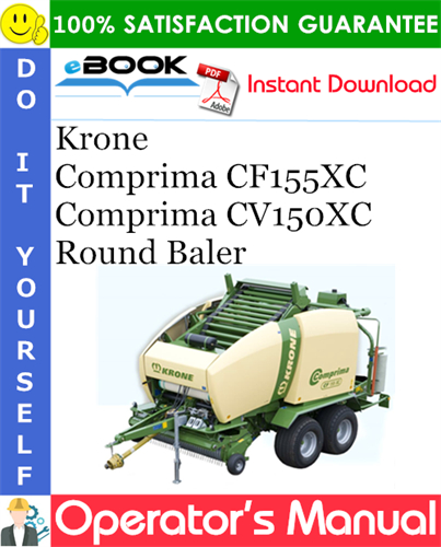 Krone Comprima CF155XC, Comprima CV150XC Round Baler