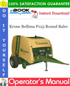 Krone Bellima F125 Round Baler Operator's Manual