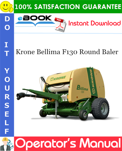 Krone Bellima F130 Round Baler Operator's Manual