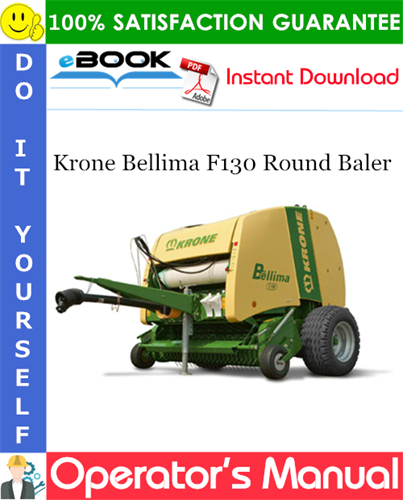 Krone Bellima F130 Round Baler Operator's Manual