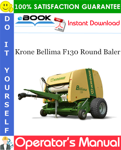 Krone Bellima F130 Round Baler Operator's Manual