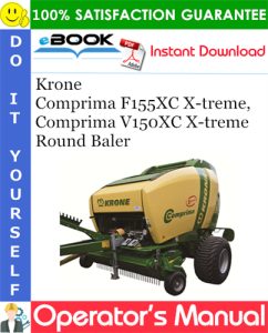Krone Comprima F155XC X-treme, Comprima V150XC X-treme Round Baler