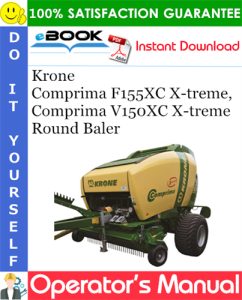 Krone Comprima F155XC X-treme, Comprima V150XC X-treme Round Baler