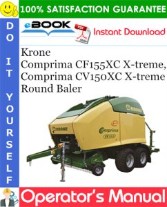 Krone Comprima CF155XC X-treme, Comprima CV150XC X-treme Round Baler