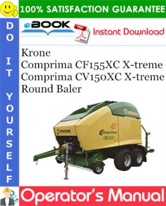 Krone Comprima CF155XC X-treme, Comprima CV150XC X-treme Round Baler