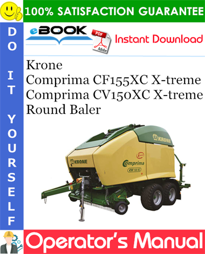 Krone Comprima CF155XC X-treme, Comprima CV150XC X-treme Round Baler