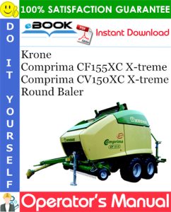 Krone Comprima CF155XC X-treme, Comprima CV150XC X-treme Round Baler