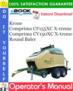Krone Comprima CF155XC X-treme, Comprima CV150XC X-treme Round Baler