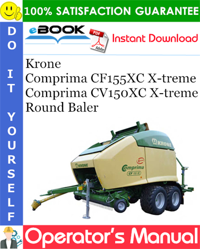 Krone Comprima CF155XC X-treme, Comprima CV150XC X-treme Round Baler
