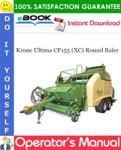 Krone Ultima CF155 (XC) Round Baler Operator's Manual