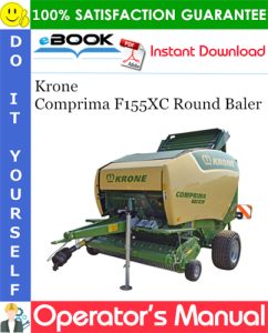 Krone Comprima F155XC Round Baler Operator's Manual