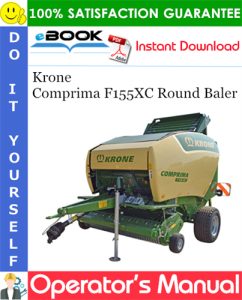 Krone Comprima F155XC Round Baler Operator's Manual