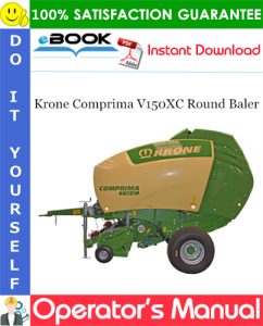 Krone Comprima V150XC Round Baler Operator's Manual