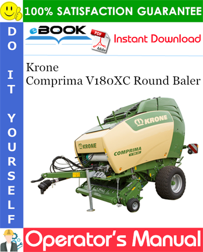 Krone Comprima V180XC Round Baler Operator's Manual