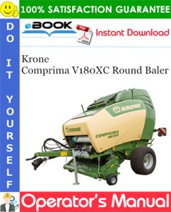 Krone Comprima V180XC Round Baler Operator's Manual