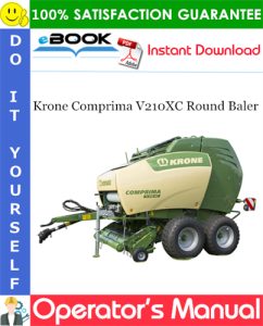 Krone Comprima V210XC Round Baler Operator's Manual