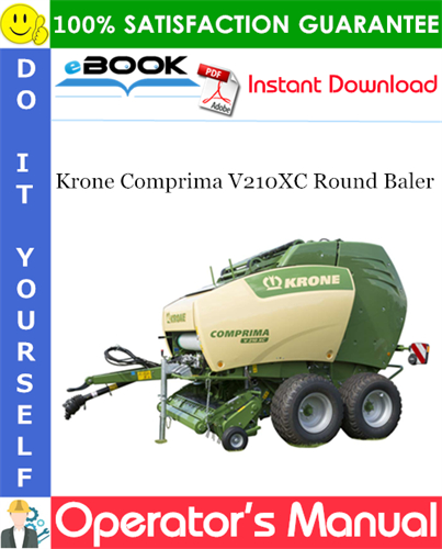 Krone Comprima V210XC Round Baler Operator's Manual
