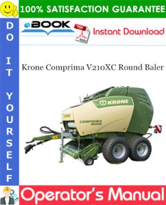Krone Comprima V210XC Round Baler Operator's Manual