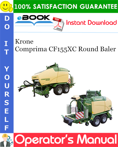 Krone Comprima CF155XC Round Baler Operator's Manual