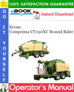 Krone Comprima CV150XC Round Baler Operator's Manual