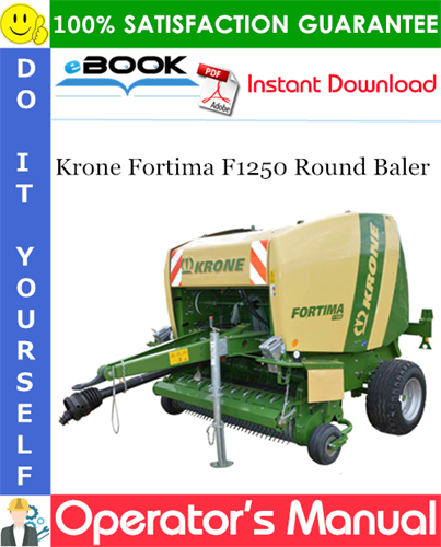 Krone Fortima F1250 Round Baler Operator's Manual