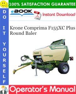 Krone Comprima F155XC Plus Round Baler Operator's Manual