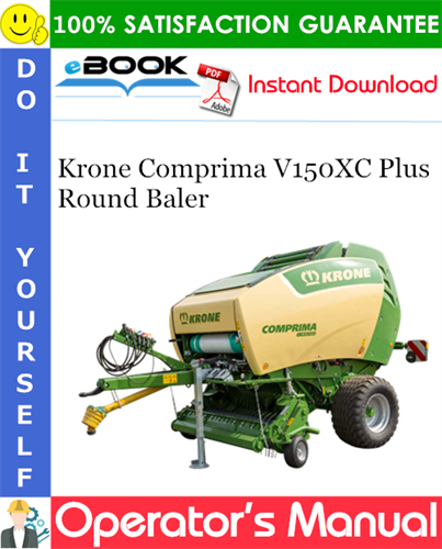 Krone Comprima V150XC Plus Round Baler Operator's Manual