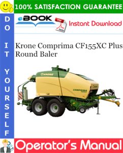 Krone Comprima CF155XC Plus Round Baler Operator's Manual