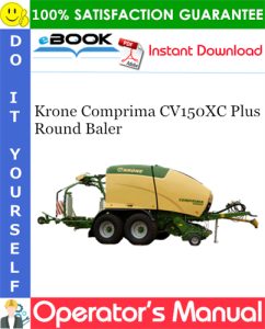 Krone Comprima CV150XC Plus Round Baler Operator's Manual