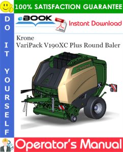 Krone VariPack V190XC Plus Round Baler Operator's Manual