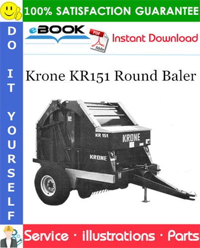 Krone KR151 Round Baler Parts Manual (Serial No.: 6282 - 6532)